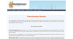 Desktop Screenshot of floridaaffordableinsurance.com
